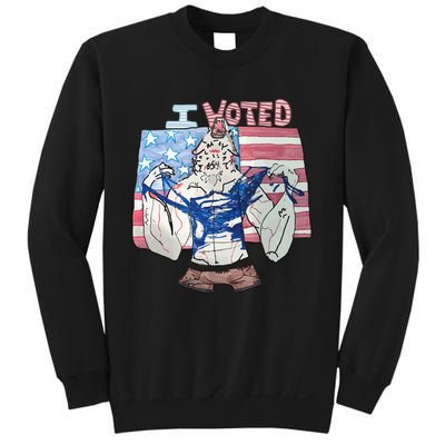 I Voted Werewolf Funny Sweatshirt