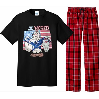 I Voted Werewolf Funny Pajama Set