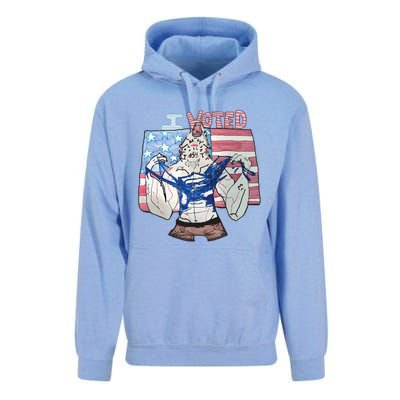 I Voted Werewolf Funny Unisex Surf Hoodie