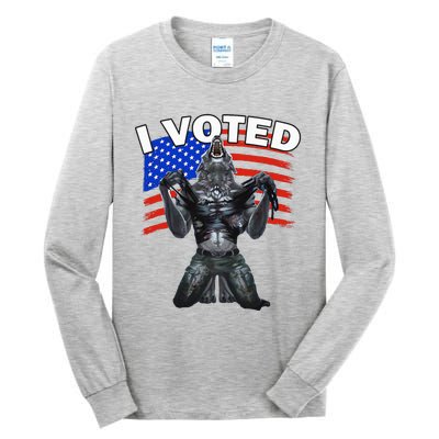 I Voted Werewolf Tall Long Sleeve T-Shirt