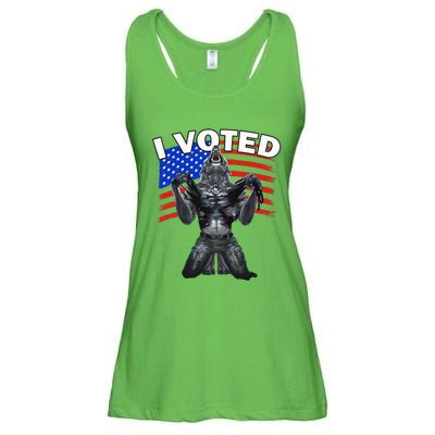 I Voted Werewolf Ladies Essential Flowy Tank