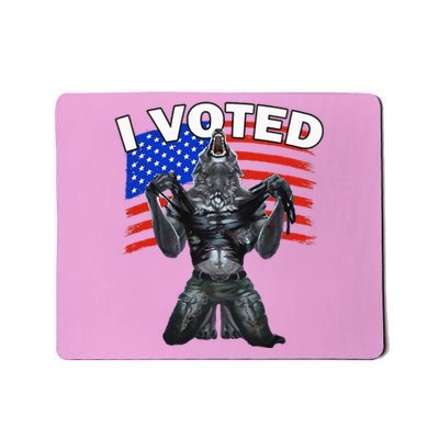 I Voted Werewolf Mousepad