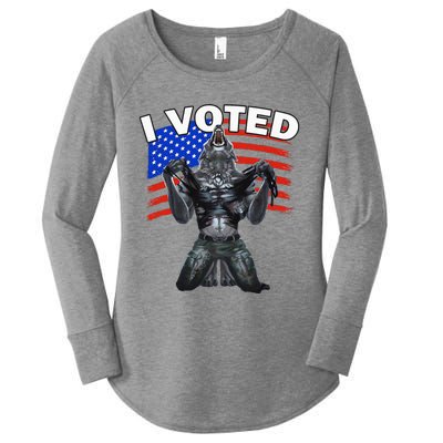 I Voted Werewolf Women's Perfect Tri Tunic Long Sleeve Shirt