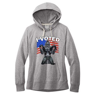 I Voted Werewolf Women's Fleece Hoodie