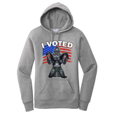 I Voted Werewolf Women's Pullover Hoodie