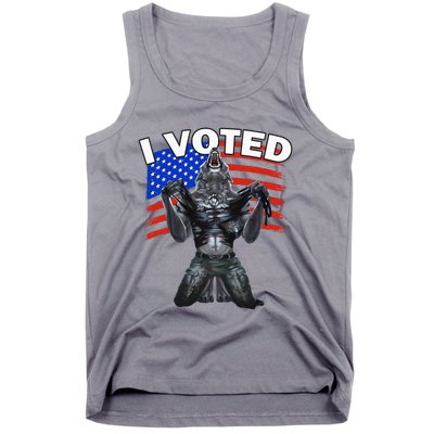 I Voted Werewolf Tank Top