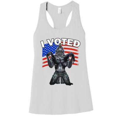 I Voted Werewolf Women's Racerback Tank