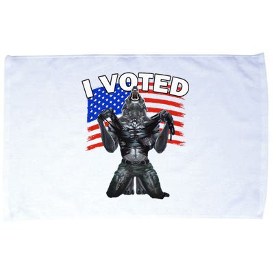 I Voted Werewolf Microfiber Hand Towel