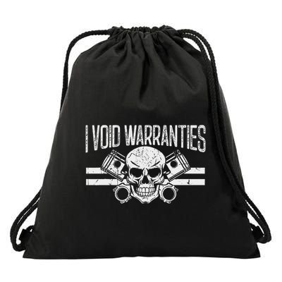 I Void Warranties Drawstring Bag