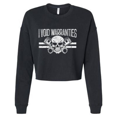 I Void Warranties Cropped Pullover Crew