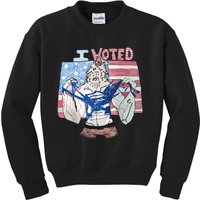 I Voted Werewolf Kids Sweatshirt