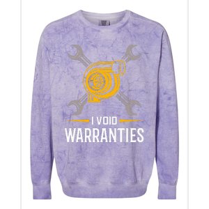 I Void Warranties Car Mechanic Auto Repair Gift Colorblast Crewneck Sweatshirt