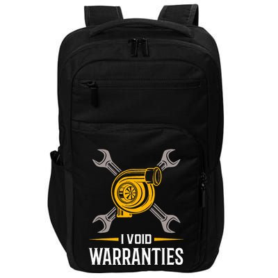 I Void Warranties Car Mechanic Auto Repair Gift Impact Tech Backpack