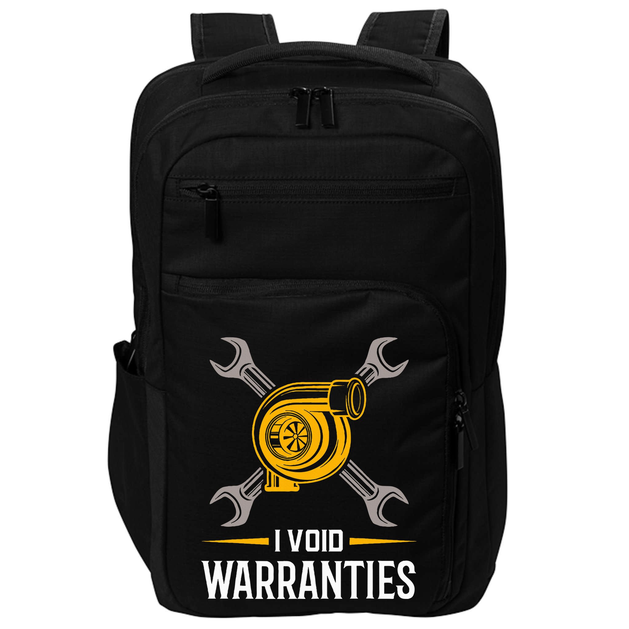 I Void Warranties Car Mechanic Auto Repair Gift Impact Tech Backpack