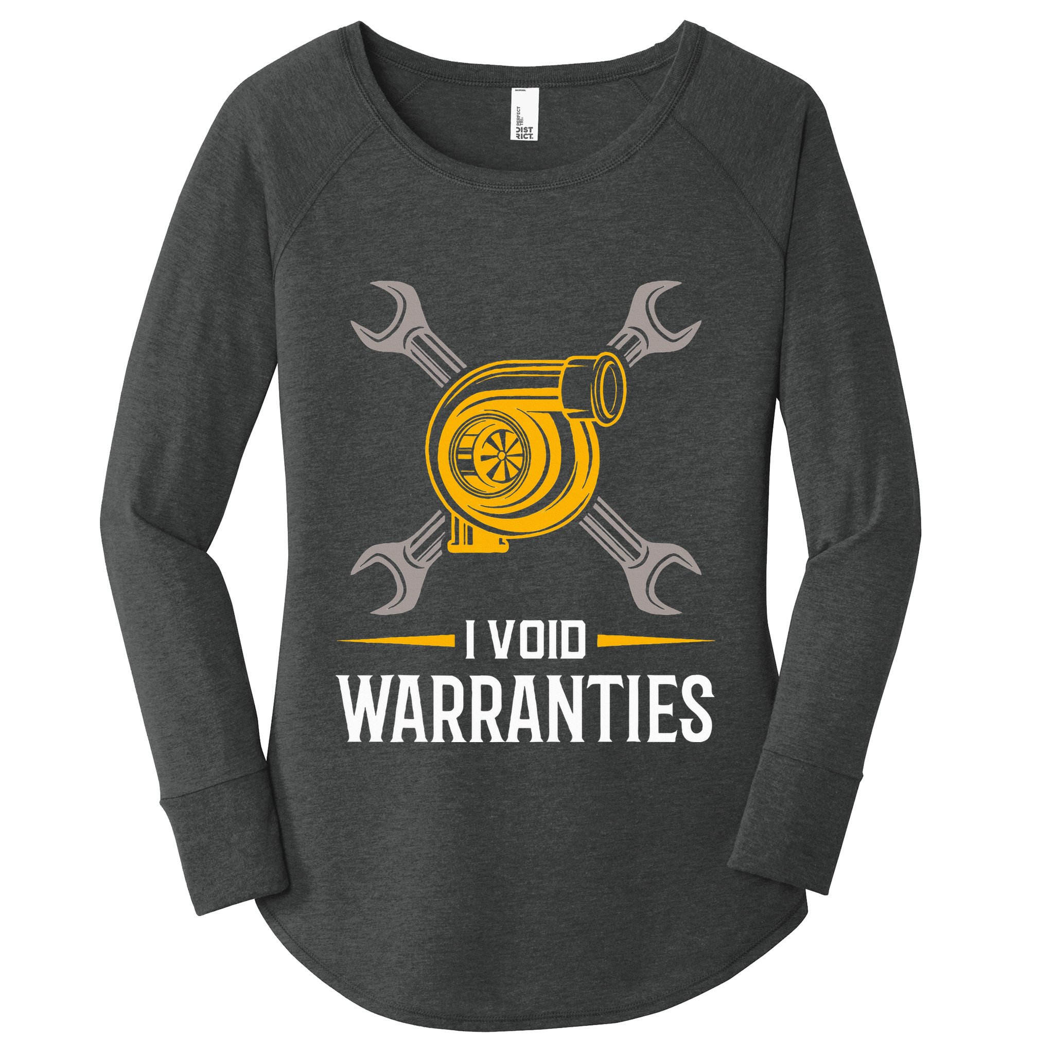 I Void Warranties Car Mechanic Auto Repair Gift Women's Perfect Tri Tunic Long Sleeve Shirt