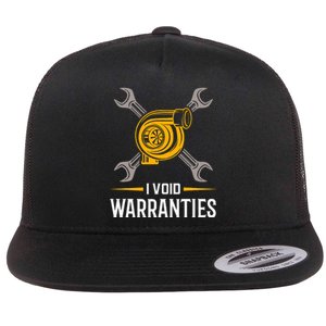 I Void Warranties Car Mechanic Auto Repair Gift Flat Bill Trucker Hat