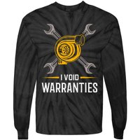 I Void Warranties Car Mechanic Auto Repair Gift Tie-Dye Long Sleeve Shirt