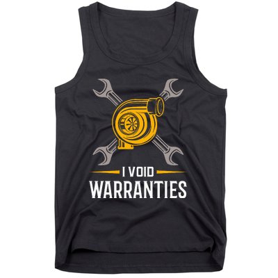 I Void Warranties Car Mechanic Auto Repair Gift Tank Top