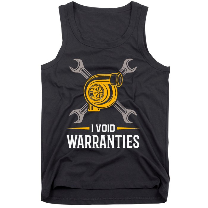 I Void Warranties Car Mechanic Auto Repair Gift Tank Top