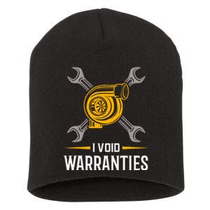 I Void Warranties Car Mechanic Auto Repair Gift Short Acrylic Beanie