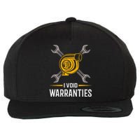 I Void Warranties Car Mechanic Auto Repair Gift Wool Snapback Cap