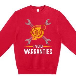 I Void Warranties Car Mechanic Auto Repair Gift Premium Crewneck Sweatshirt