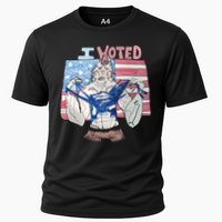 I Voted Werewolf Funny Cooling Performance Crew T-Shirt