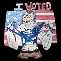I Voted Werewolf Funny Cooling Performance Crew T-Shirt