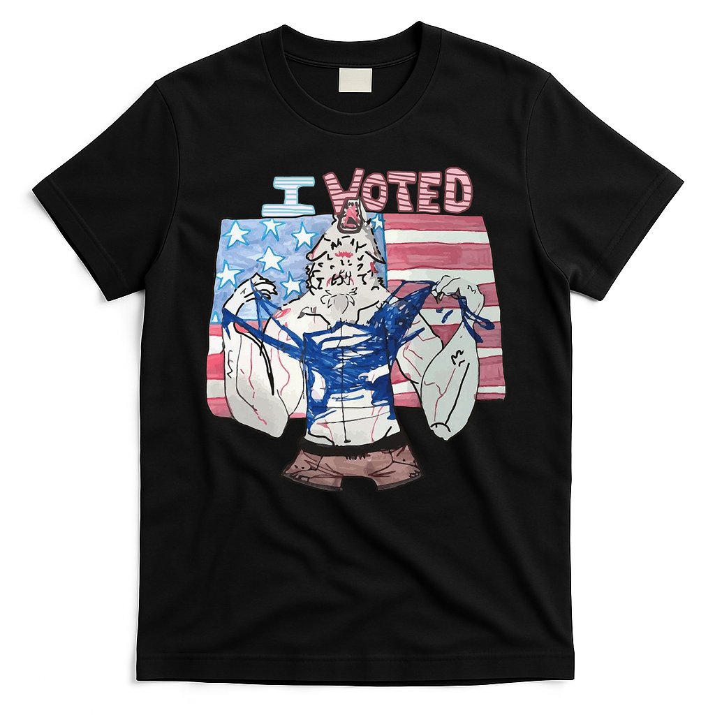 I Voted Werewolf Funny T-Shirt