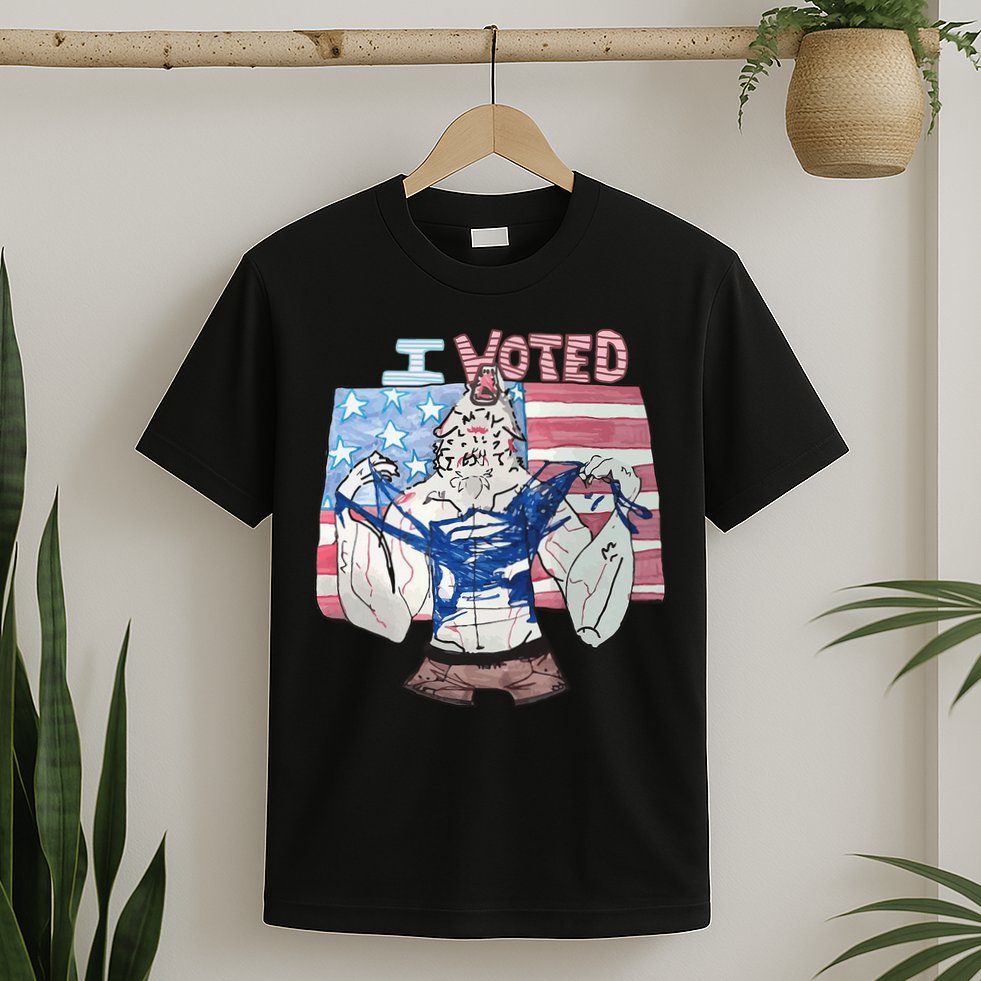 I Voted Werewolf Funny T-Shirt
