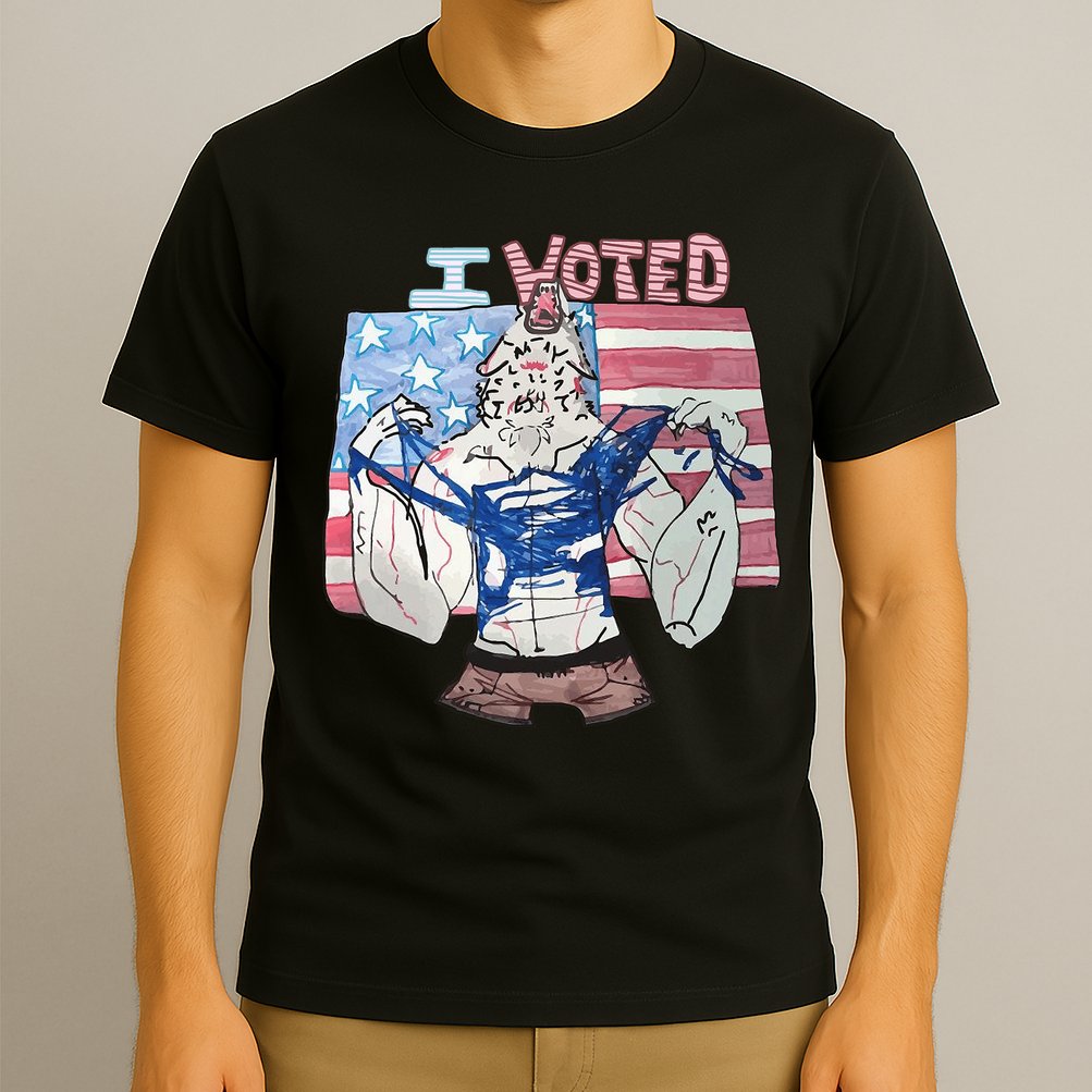 I Voted Werewolf Funny T-Shirt