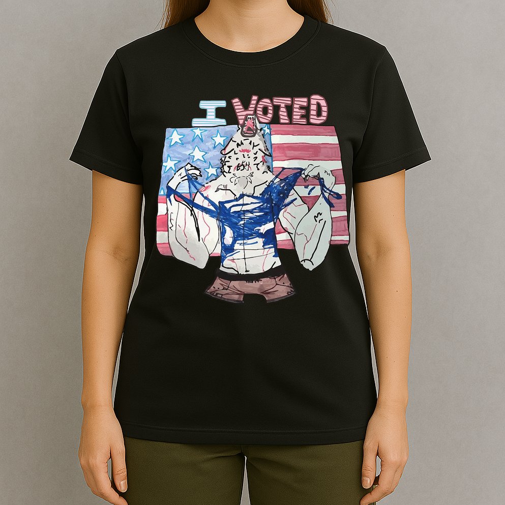 I Voted Werewolf Funny T-Shirt