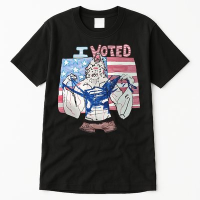I Voted Werewolf Funny Tall T-Shirt
