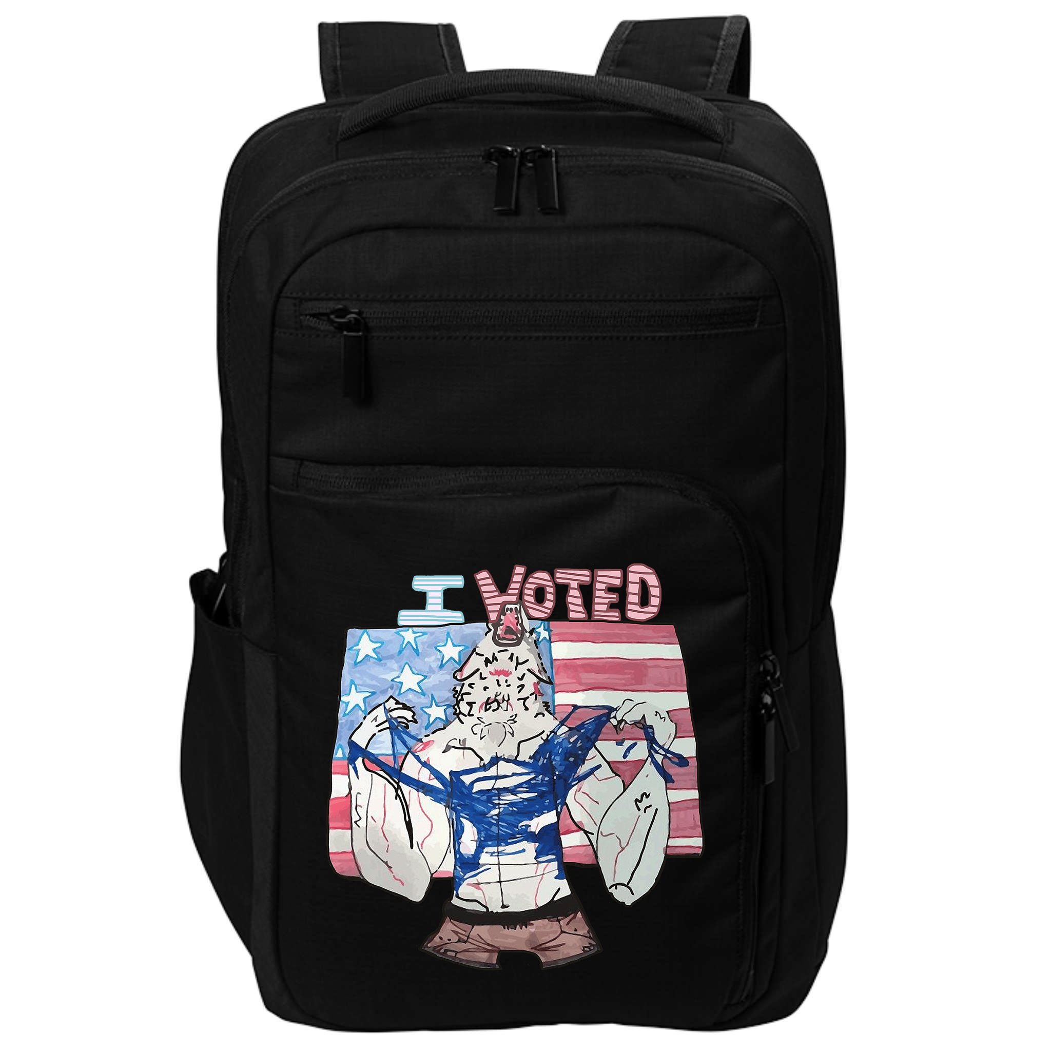 I Voted Werewolf Funny Impact Tech Backpack