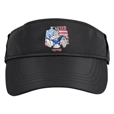I Voted Werewolf Funny Adult Drive Performance Visor