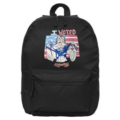 I Voted Werewolf Funny 16 in Basic Backpack