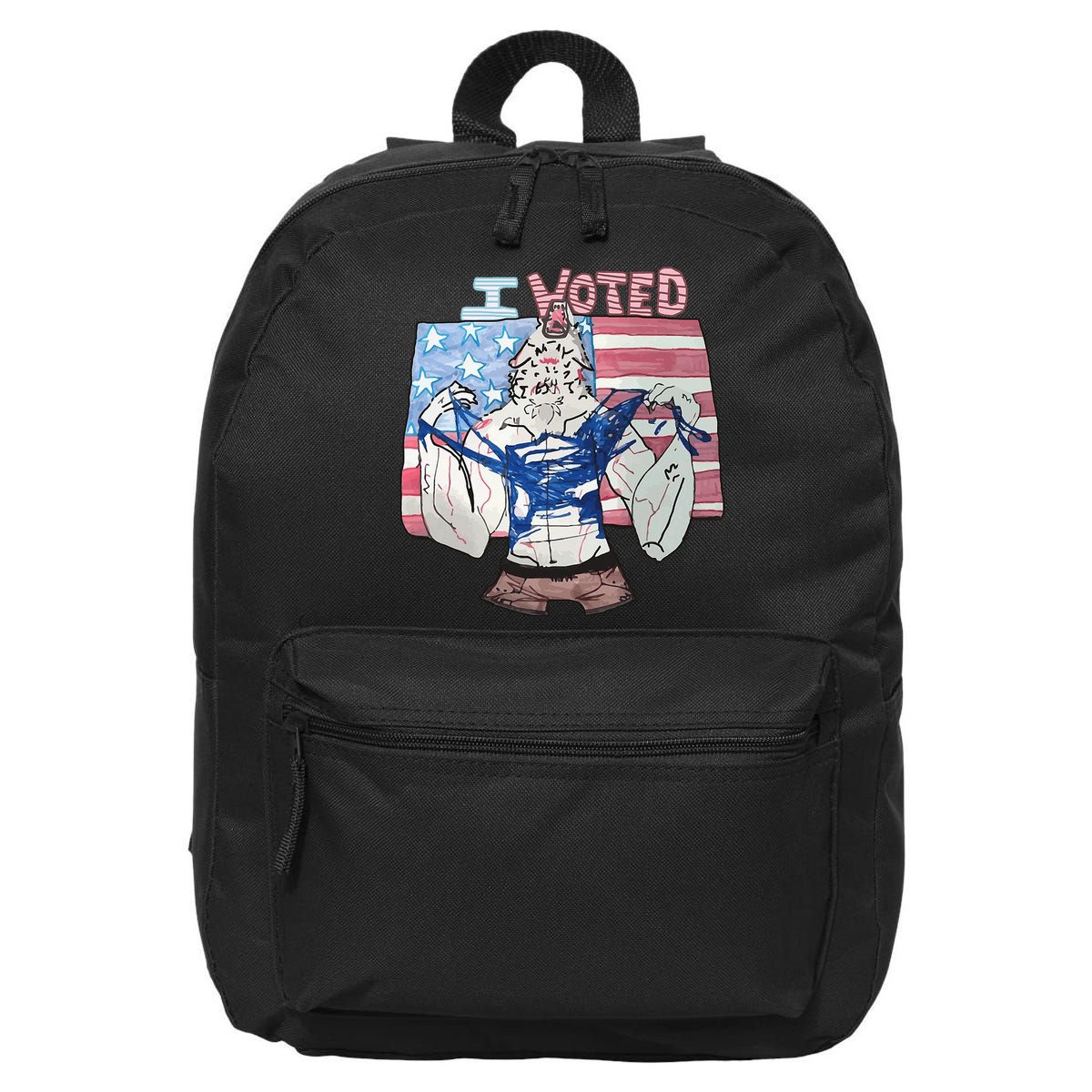 I Voted Werewolf Funny 16 in Basic Backpack