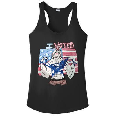 I Voted Werewolf Funny Ladies PosiCharge Competitor Racerback Tank