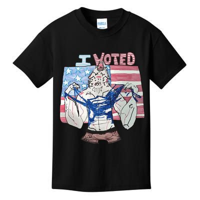 I Voted Werewolf Funny Kids T-Shirt