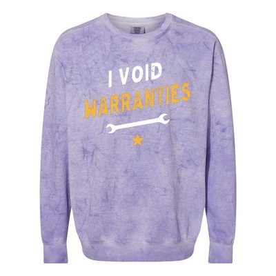 I Void Warranties Colorblast Crewneck Sweatshirt