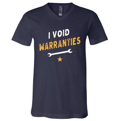 I Void Warranties V-Neck T-Shirt