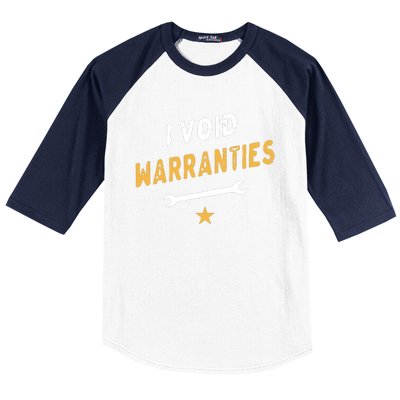 I Void Warranties Baseball Sleeve Shirt