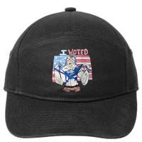 I Voted Werewolf Funny 7-Panel Snapback Hat