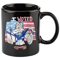 I Voted Werewolf Funny 11oz C Handle Ceramic Mug