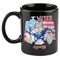 I Voted Werewolf Funny 11oz C Handle Ceramic Mug