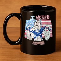 I Voted Werewolf Funny 11oz C Handle Ceramic Mug