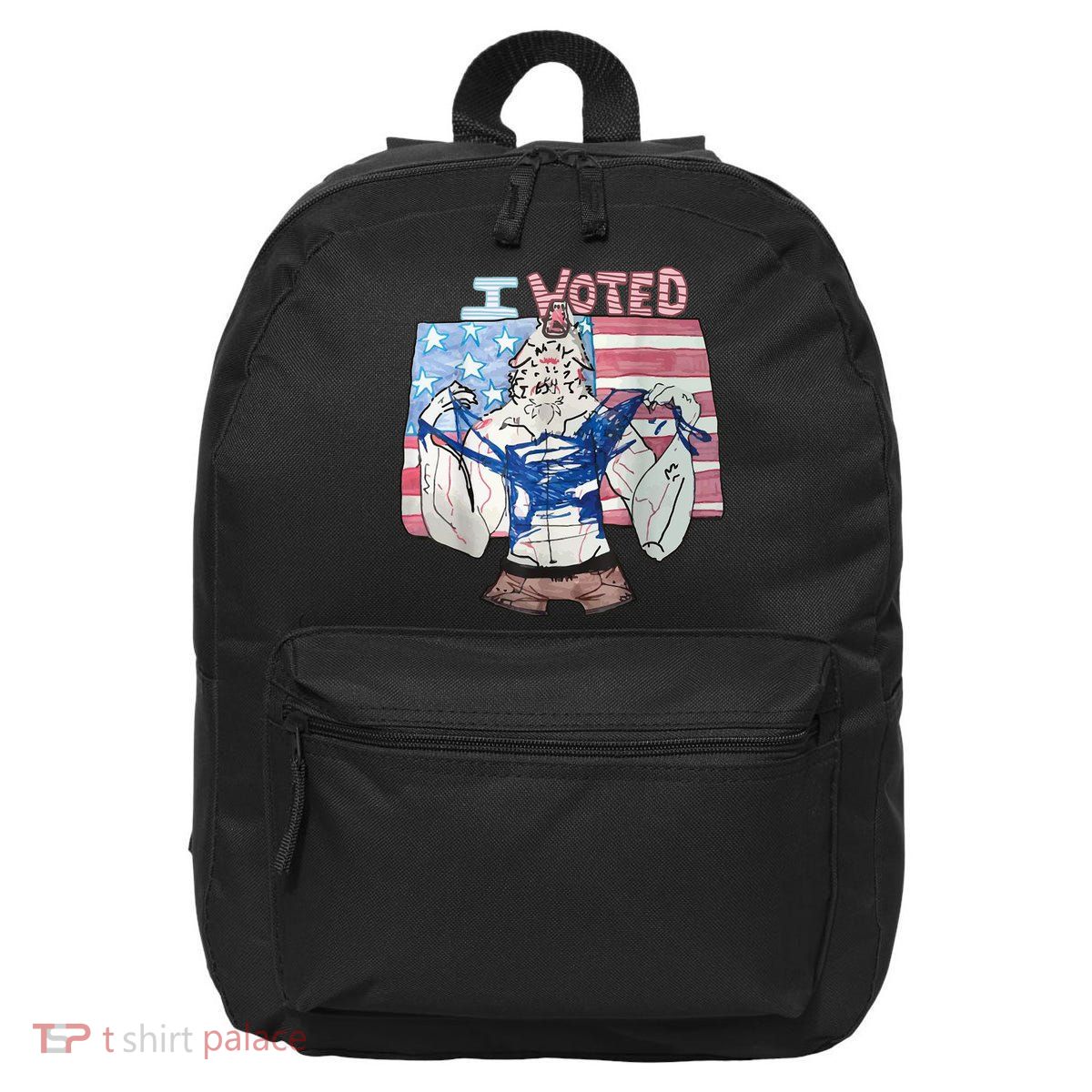 I Voted Werewolf Funny 16 in Basic Backpack