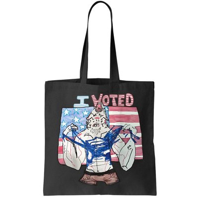 I Voted Werewolf Funny Bag