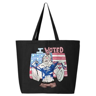 I Voted Werewolf Funny 25L Jumbo Tote