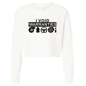 I Void Warranties Cropped Pullover Crew